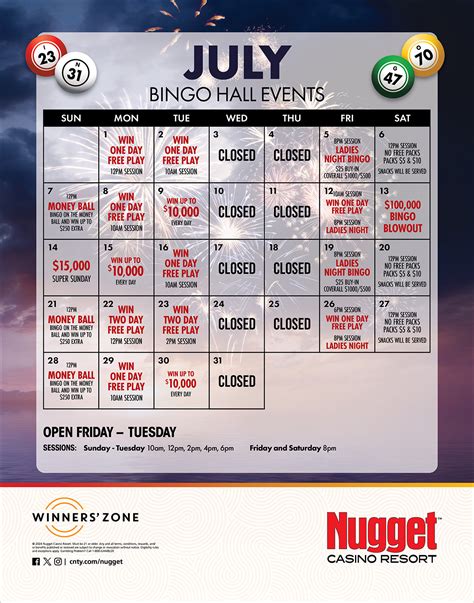 golden nugget bingo|nugget reno bingo schedule.
